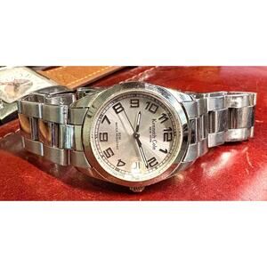 Women's 30mm Silver Tone Kenneth Cole NY Watch, WR 50M, Magnified Date Window